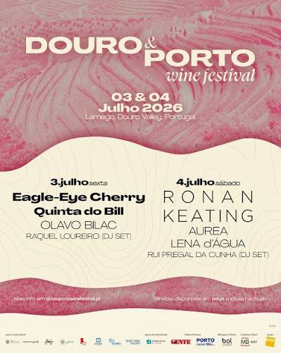 Cartaz oficial do Douro & Porto Wine Festival 2026 em Lamego, 3 e 4 de julho