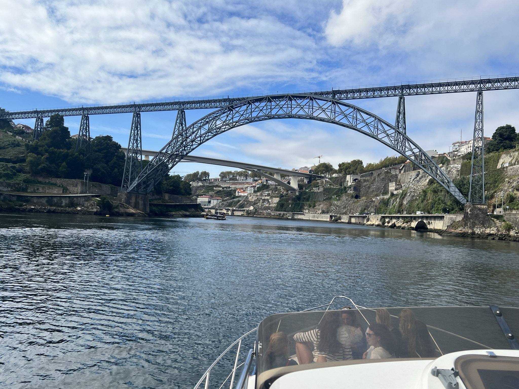 6 Bridges boat tour Porto — Ribeira skyline